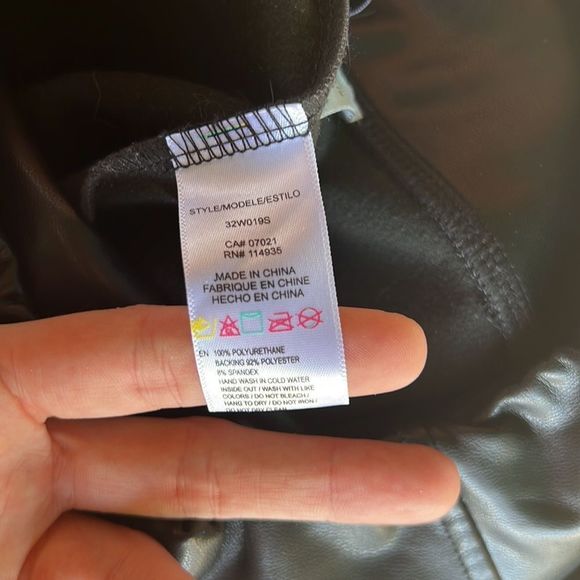 Thursdays faux leather fleece lined pants - Picture 10 of 10